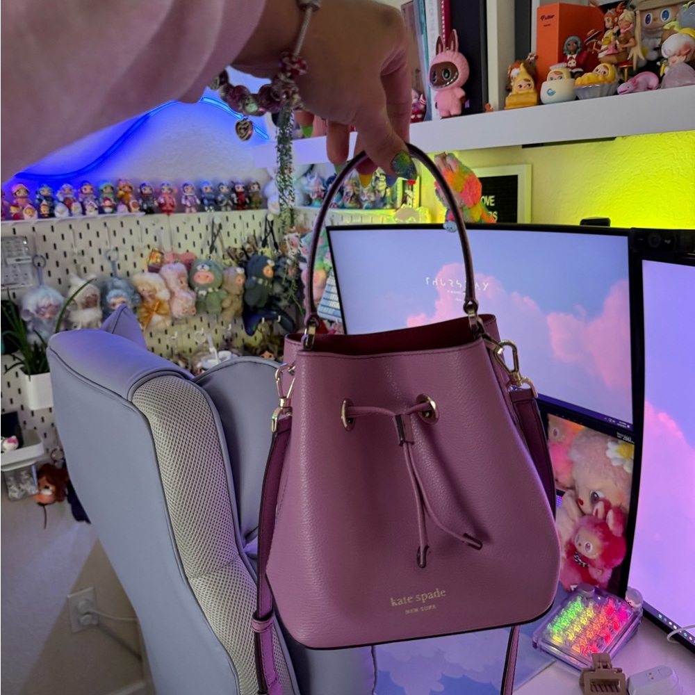 Kate Spade purple Bucket Bag